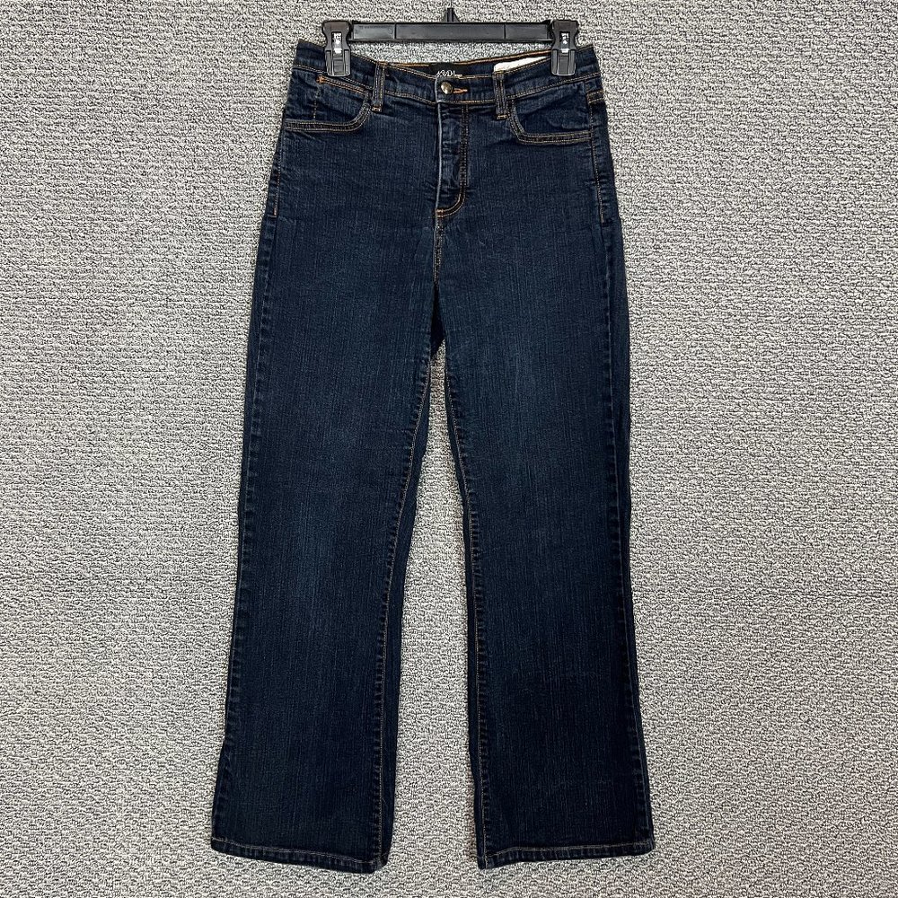 NYDJ Not your Daughter Jeans Women's 6 Blue Mid Rise Straight Leg 29 in Inseam